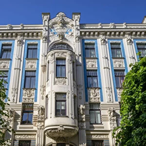 Art Nouveau Building on Alberta iela, Riga, Latvia, Northern Europe
