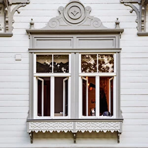 Art Nouveau House, detailed view, Majori, Jurmala, Latvia
