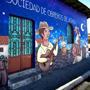 Ataco, El Salvador, Wall Mural, Society Of Labor Of Ataco Facade, Famous