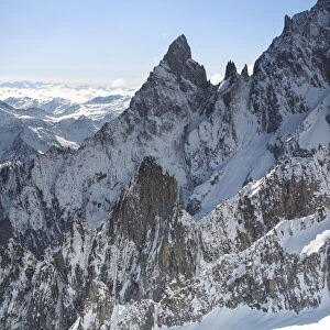 Auguille Noire de Peuterey, part of the Mont Blanc massif, municipality of Courmayeur