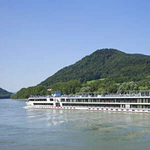 Austria, Wachau, Luxury Cruise Boat on The Danube River