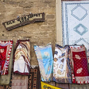 Azerbaijan, Baku, The Old Town - Icheri Sheher, Silk Way carpet shop