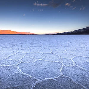 Badwater basin, the lowest point on USA, Death Valley National Park, California, USA