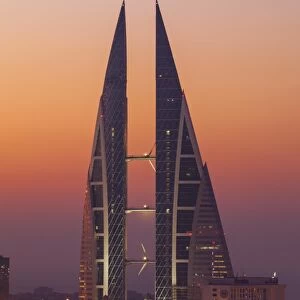 Bahrain, Manama, View of Bahrain World Trade Center