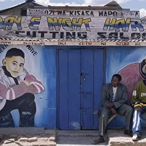 A barbers shop in a small trading centre near Iringa in Southern Tanzania