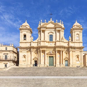 Baroque St nicholas church cathedral of Noto, Siracusa province, Sicily, Italy