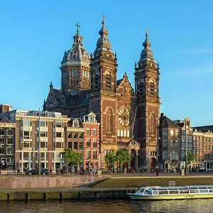 Basilica of Saint Nicholas church against sky, Amsterdam, Netherlands