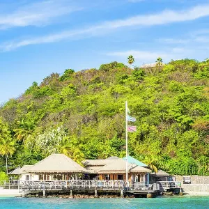 Basils Bar Print, Mustique Island, Grenadines Basils Bar Print, Mustique Island, Grenadines