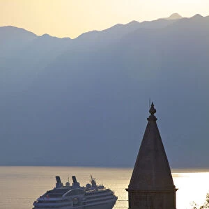 Bay of Kotor Viewed From Perast, Montenegro, South East Europe