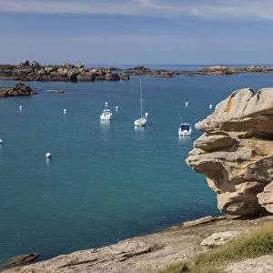 Beach Greve Blanche in Tregastel, Cotes-d Armor, Brittany, France