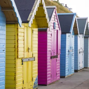 Beach huts, Sheringham, Norfolk, England, UK