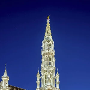 Belgium, Brussels (Bruxelles). Hotel de Ville (Stadhuis) town hall on the Grand Place