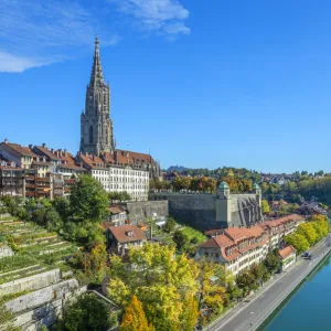 Berner Münster with Aare, Switzerland