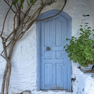 Blue Door, Symi Island, Dodecanese Islands, Greece