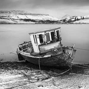 Boat wreck at Carbost, Isle of Skye, Scotland