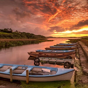 Boats at Sunset, Co. Donegal, Ireland