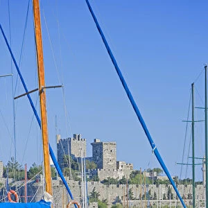 Bodrum harbour and St Peter Castle, Bodrum, Turkey