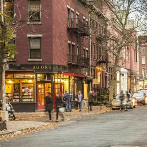 Print of Bookshop in Greenwich Village, Manhattan Print of Bookshop in Greenwich Village, Manhattan