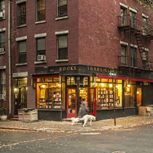 Book shop in Greenwich Village, Manhattan, New York City, New York, USA
