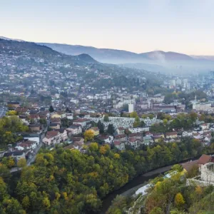 Bosnia and Herzegovina, Sarajevo, View of Sarajevo City