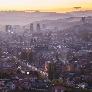 Bosnia and Herzegovina, Sarajevo, View of Sarajevo City