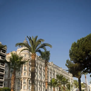 Boulevard de la Croisette and Carlton Hotel, Cannes, Cote D Azur, France