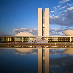 Brazil, Distrito Federal-Brasilia, Brasilia, National Congress of Brazil, designed
