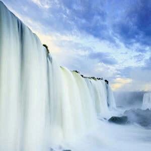 Brazil, Parana state, the Iguacu or Iguazu falls photographed from the Brazilian