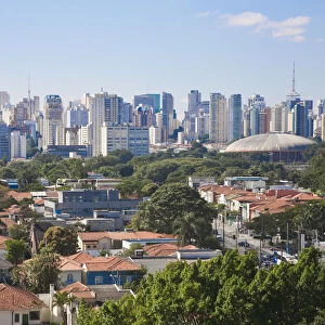 Brazil, Sao Paulo, Sao Paulo, View of city center from Hotel Unique