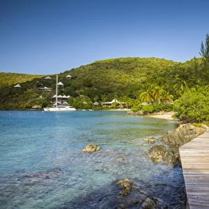 British Virgin Islands, Virgin Gorda, The Bitter End, shore walkway