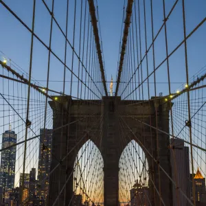 Brooklyn Bridge, New York City, New York, USA