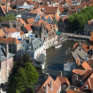 Bruges rooftops, Belgium
