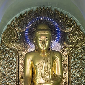 Buddha statue in Shwedagon Pagoda, Yangon, Myanmar