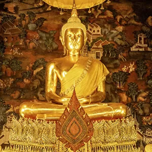 Buddha statue, Wat Pho, Phra Nakhon District, Bangkok, Thailand