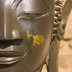 Detail of Buddha Statue, Wat Sa Si, Vientiane, Laos