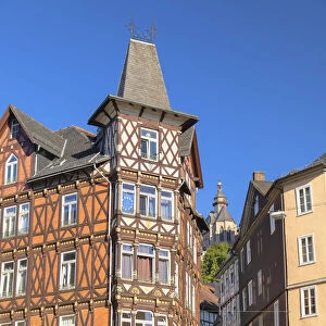 Building in Market Square (Markt), Marburg, Hesse, Germany
