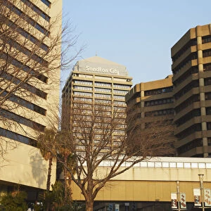 Buildings in downtown Sandton, Johannesburg, Gauteng, South Africa
