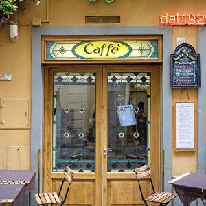 Cafe exterior, Florence (Firenze), Tuscany, Italy, Europe