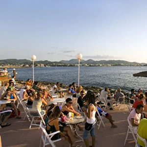 Cafe of Sugar Sea, Sant Antoni, Ibiza, the Balearic Islands, Spain