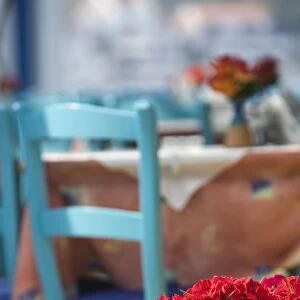 Cafe Table, Kokkari, Samos Island, Greece