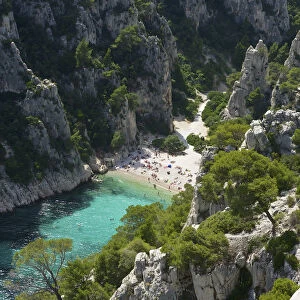 Calanques d´En Vau, Cassis, Cote d Azur, Franzosische Riviera