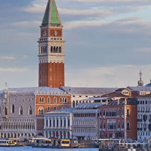Campanile, Riva degli Schiavoni & Bacino di San Marco, Venice, Italy