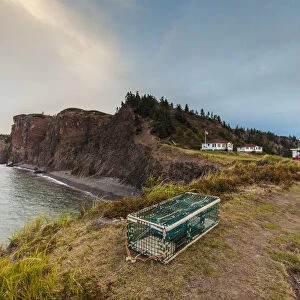 Canada, Nova Scotia, Advocate Harbour, Cape d Or Lighthouse on the Bay of Fundy