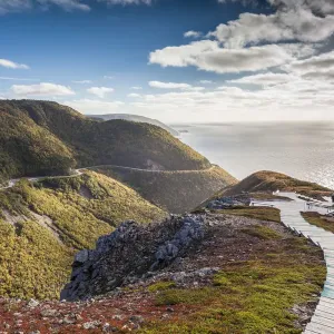 Canada, Nova Scotia, Cabot Trail, Cape Breton Highlands National Park, elevated view Canada, Nova Scotia, Cabot Trail, Cape Breton Highlands National Park, elevated view