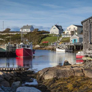 Canada, Nova Scotia, Peggys Cove, fishing village on the Atlantic Coast