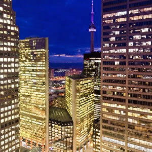 Canada, Ontario, Toronto, Downtown Financial District, CN Tower