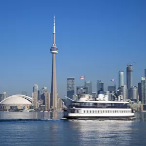 Canada, Ontario, Toronto, View of CN Tower and city skyline