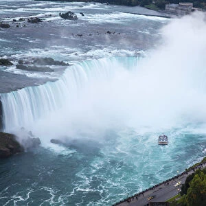 Canada and USA, Ontario and New York State, Niagara, Niagara Falls, View of Horseshoe