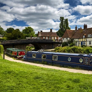 Canal Boats on Kennet & Avon Canal, Hungerford, Berkshire, England