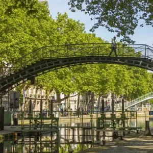 Canal Saint Martin, Paris, France Canal Saint Martin, Paris, France